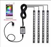 Lumini ambientale Rgb Auto Lumini picioare 36 led USB APP Bluetooth