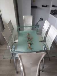 Кухненска стъклена маса