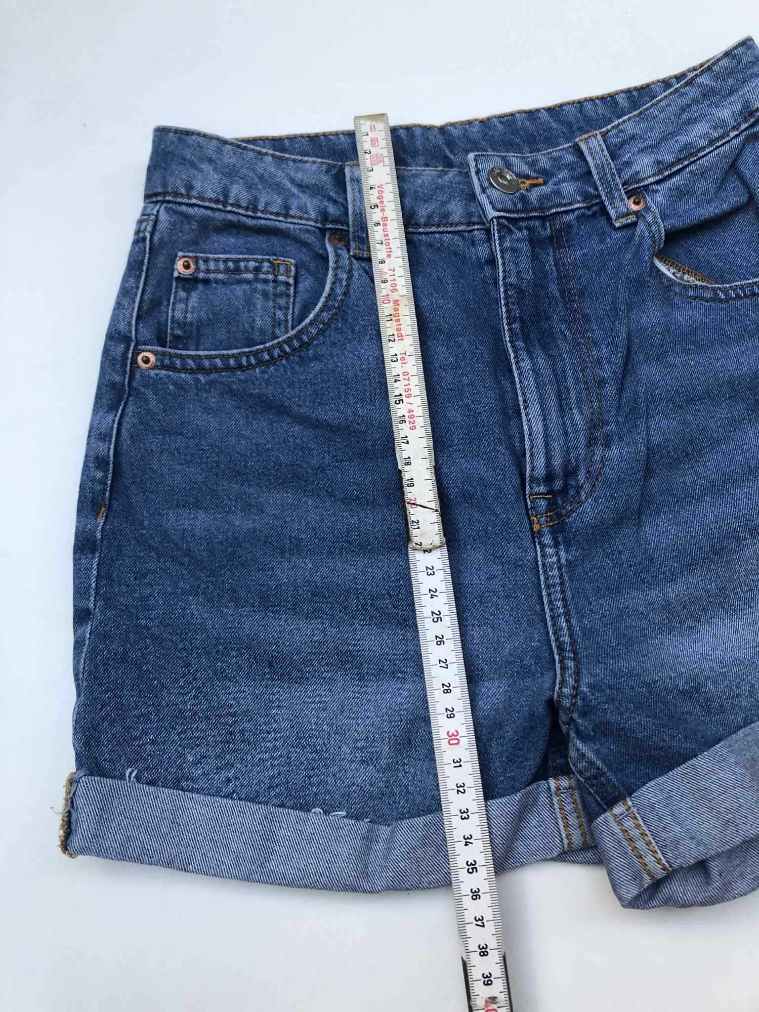 Pantaloni scurți din denim, albastru, mărimea S