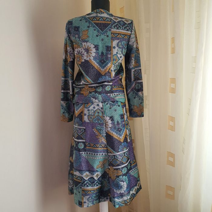 Fusta bluza - imprimeu retro vintage