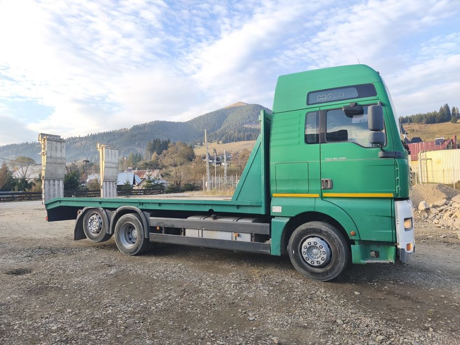 Man Tga 410 trailer platforma utilaje