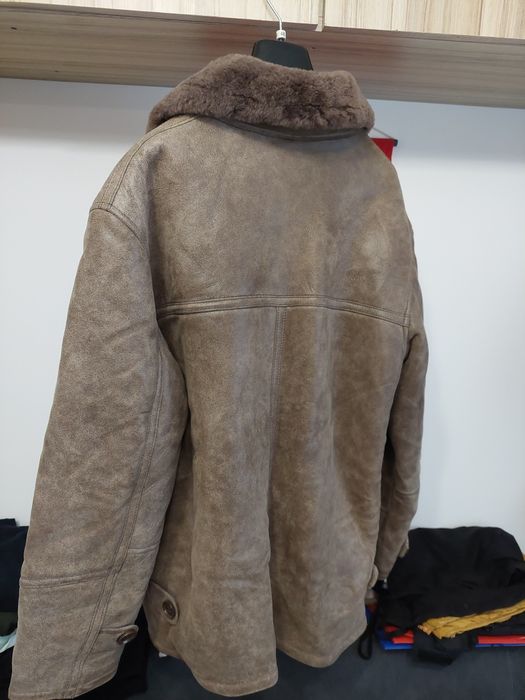 Cojoc bărbați din piele naturala cu blana