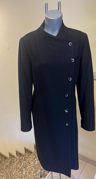 Вълнено черно палто DiKa