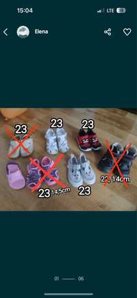 Lot papuci fetiță, nr.23