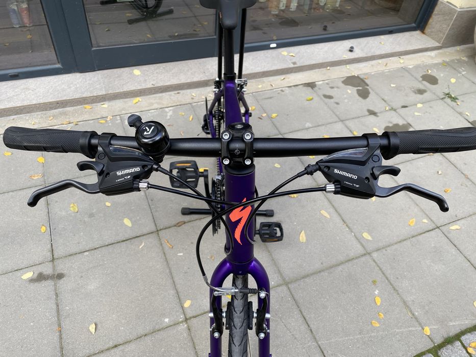 Велосипед Specialized Sirrus V-Brake satin plum purple/acid lava