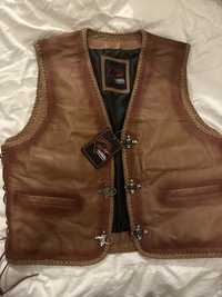 Biker vest , xl..maro