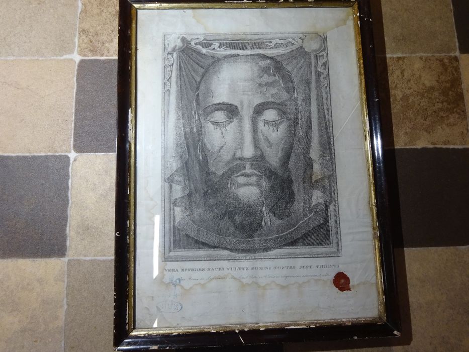 Tablou vintage Veil of Veronica - The Holy Face of Jesus