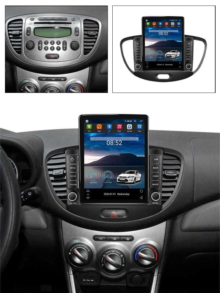 Navigatie Hyundai i10 2007-2013,Tesla Style, Android,2+32GB ROM,10inch