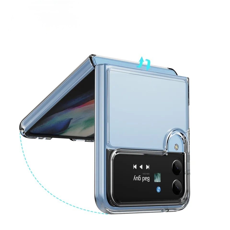 Прозрачен Кейс за Samsung Galaxy Z Flip7 / Flip6 / Flip5 Flip4 Flip3