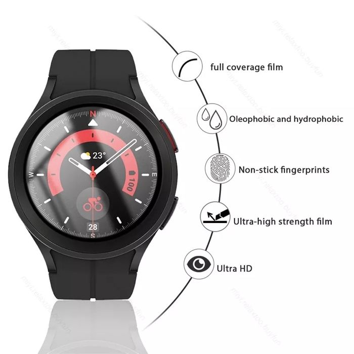 Samsung Galaxy Watch 4 5 5 Pro 40 44 45 mm. / 5D Протектор цял екран