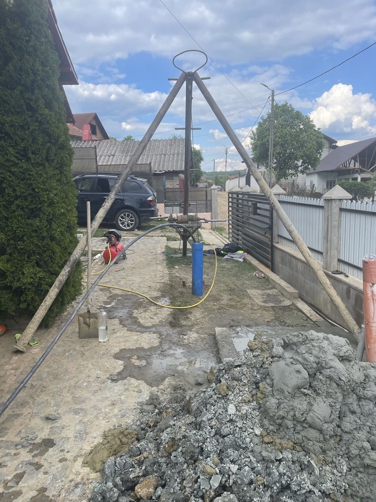 Foraje puțuri apa de mica si mare adancime