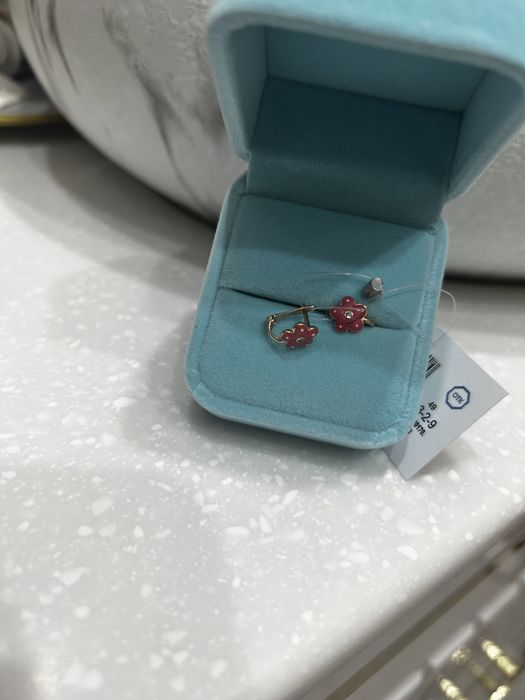 Детские сережки, 585 пробы