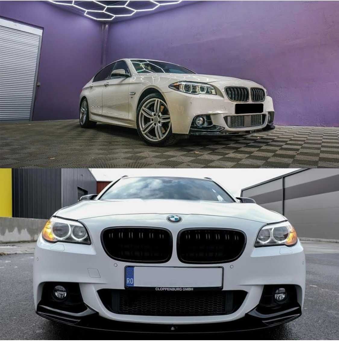 Лип спойлер за BMW F10 5 Series M Sport 11-16 добавка броня