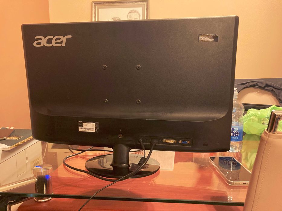 Монитор LED Acer 27", Full HD, HDMI, DVI, Черен, S271HL