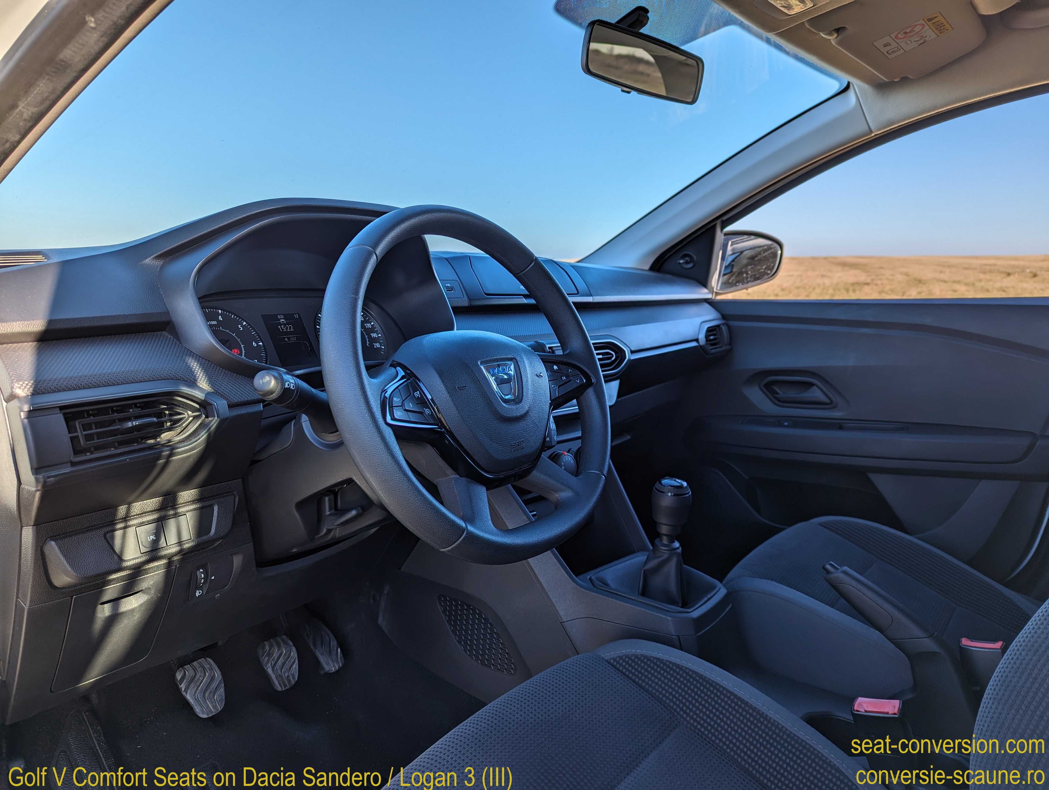 Sistem conversie scaune Golf V VI 5 6 7 - Logan Sandero 3 III 2020+
