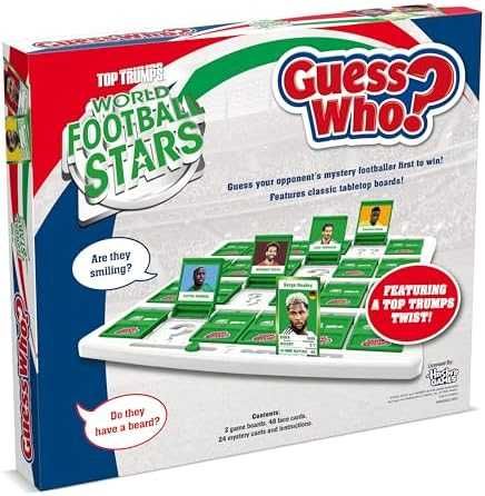 Нова английска Настолна Игра Guess Who Футболни Звезди – 6+ Години