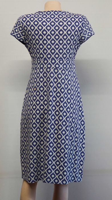 Rochie Boden albastru alb bumbac marimea 10uk