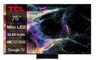 Телевизор TCL MiniLed 75C845, 75", Smart Google TV, 4K Ultra HD