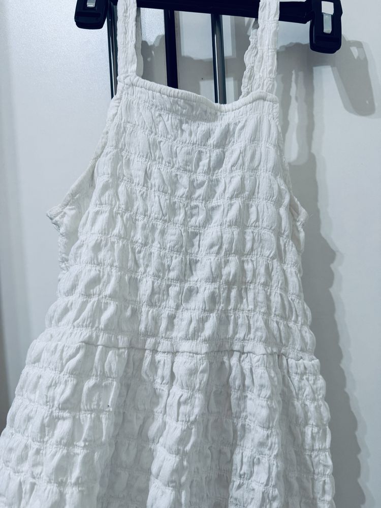 Лятна бяла рокличка на ZARA kids ръст 146-152