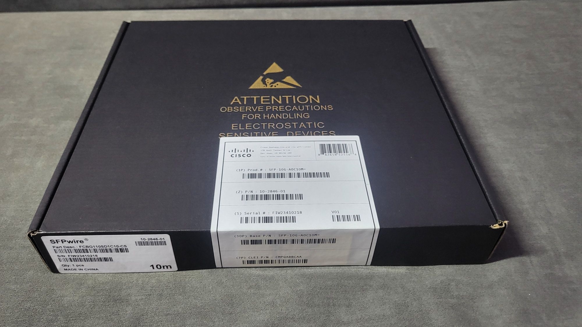 Cisco SFP-10G-AOC10M Active Optical Cable - 10m