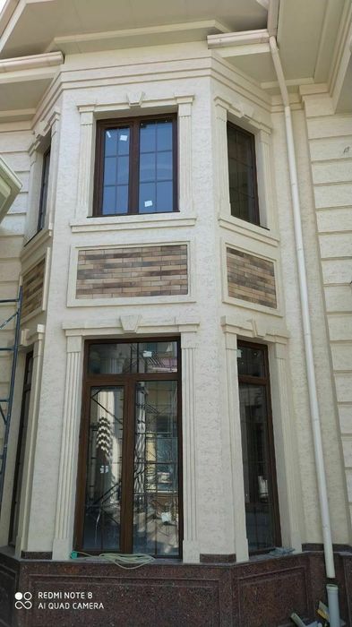 Travertin fasad ishlari