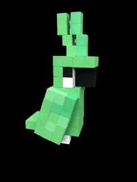 Figurina din lemn papagal verde Minecraft