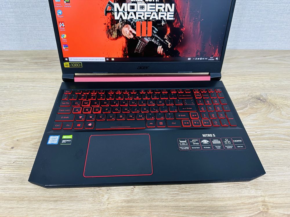 Недорого ACER Nitro Core i5-8 Ядерный+GTX1650-4 ГБ Видеокарта