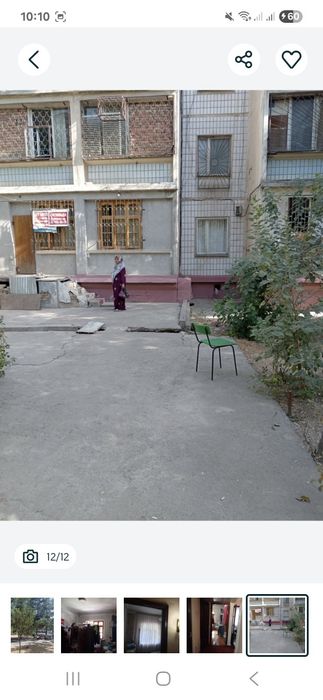 3 хонали 4 хона килинган квартира сотилади