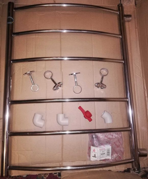 Полотенцесушитель хромированный