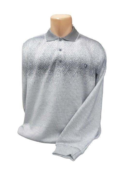 Мужской лонгслив поло