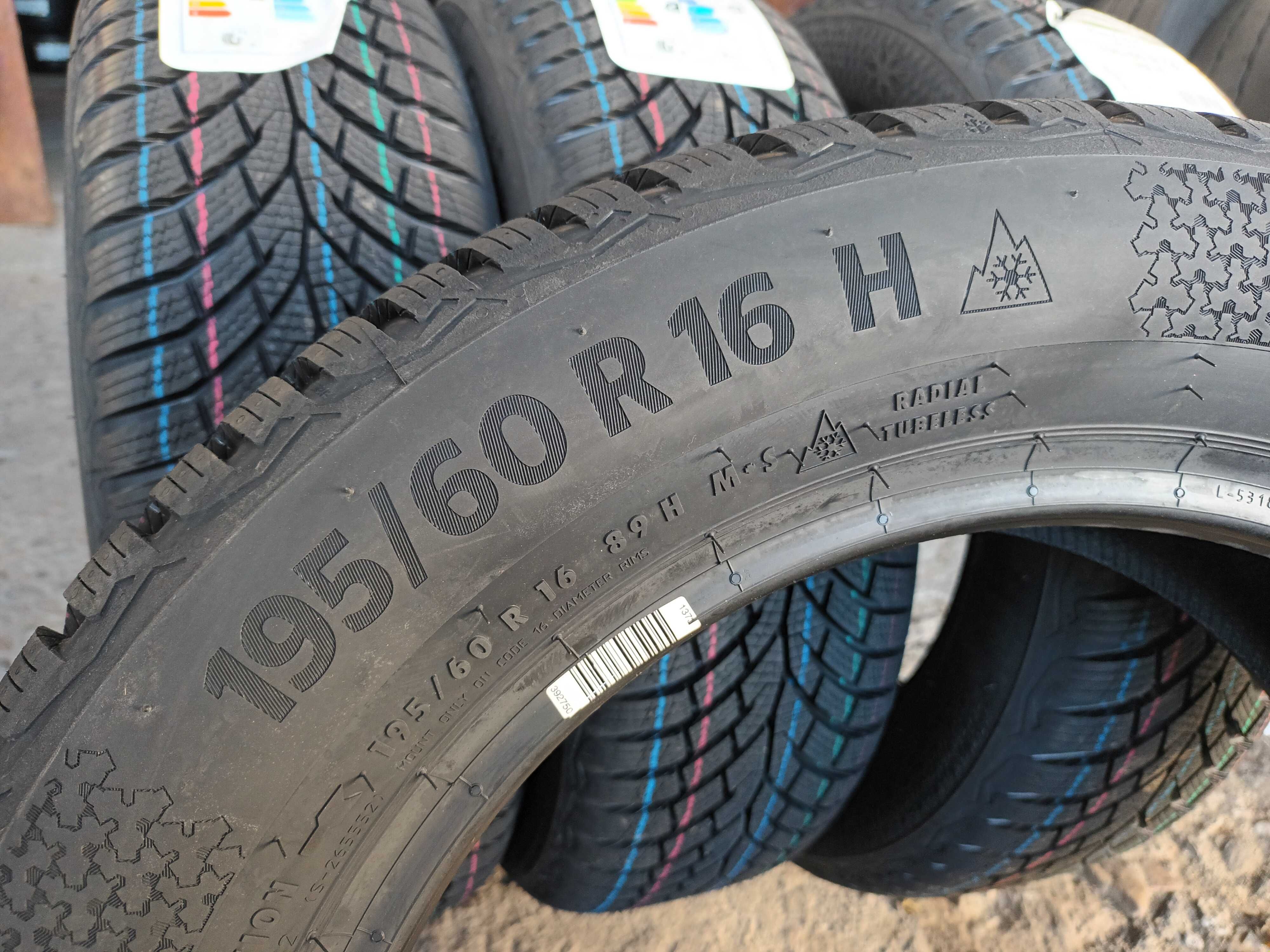 4 Нови зимни гуми 195/60 R16 Continental WinterContact TS870 89H M+S