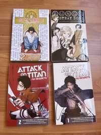 Bundle 4 Carti Manga, Attack on Titan + Death Note + Bungo Stray Dogs