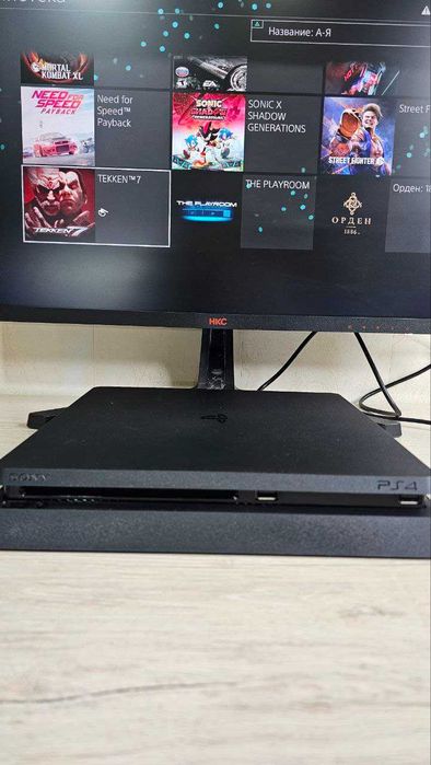 Продаётся PlayStation 4 Slim (прошивка 9.0) — полностью готовая к игре