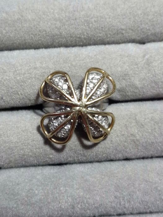 Inel aur alb cu aur galben,14k,7.7gr,mar17