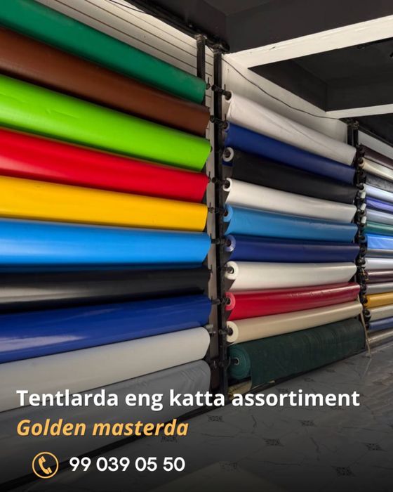 Optom Banner avto tent setka brizent suniy gazon 1metrdan 4metrgacha