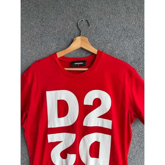 Тениска Dsquared2 | dsqured тениска | червена мъжка | къс ръкав