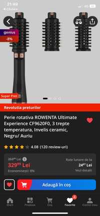 Perie rotativa ROWENTA Ultimate Experience CF9620F0