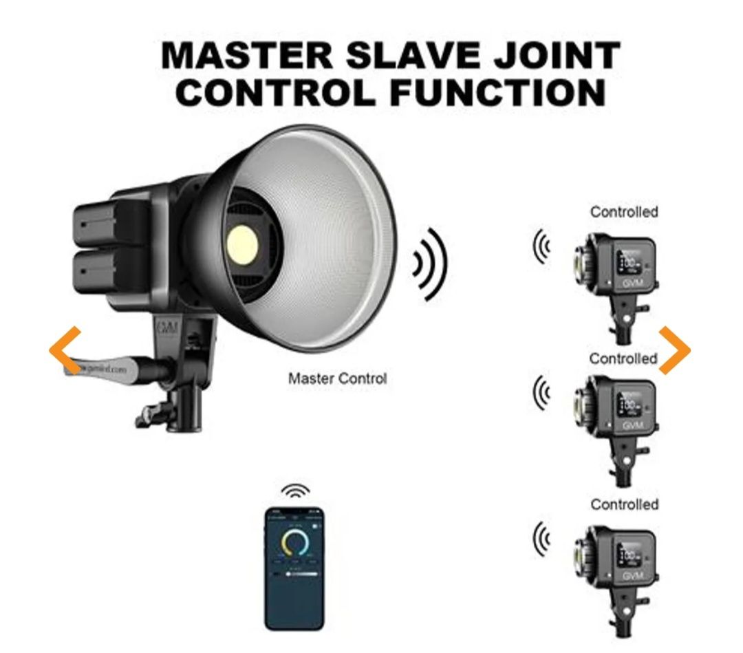 Lumini  GVM SD80S 80w LED Studio Video  Videochat Proiector Lampa Ligh