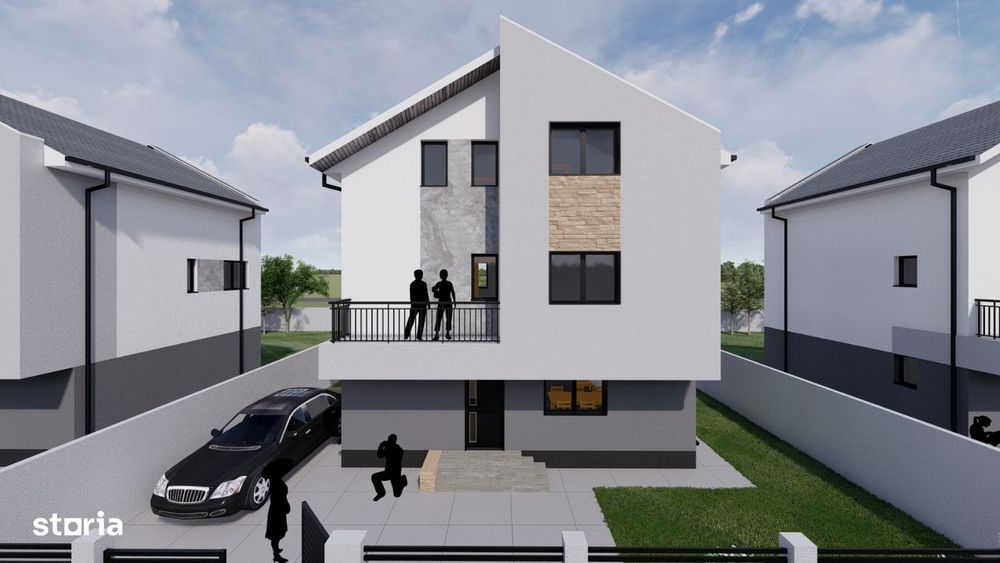 Vila P+1E +M /6 camere /Piscina/ Teren 500 mp./ Bragadiru Ilfov