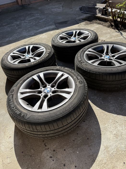 Set 4 jante BMW 16” + anvelope vară Michelin 205/55 R16