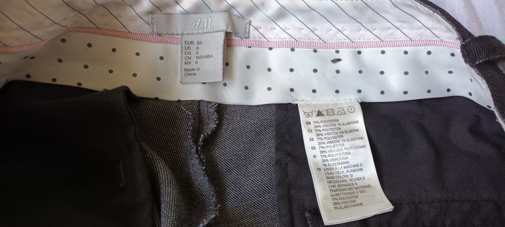 Pantaloni office h&m din stofa nr 36 S