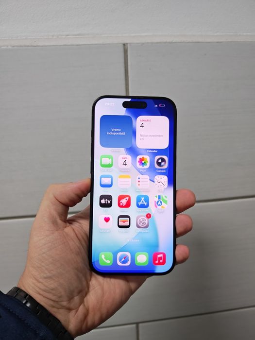 iPhone 15 Pro Blue 128GB Stare foarte buna totul original liber retea
