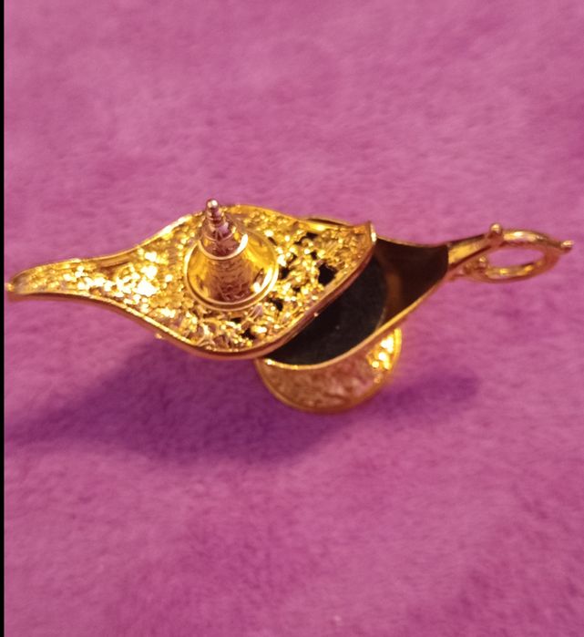 Lampa Aladin auriu cu tămâie de fonta 9 cm - 6 cm