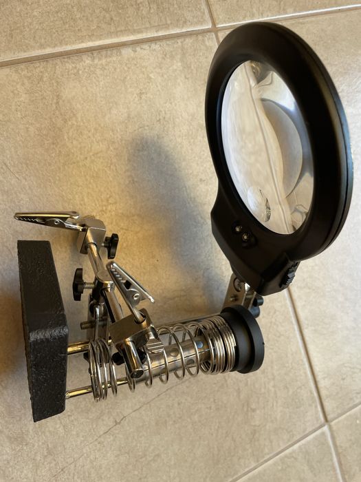 Трета ръка с LED лупа, Powerfix Profi