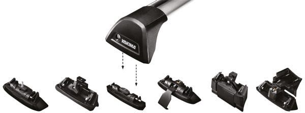 Напречни греди Yakima Flushbar в черно S24YB