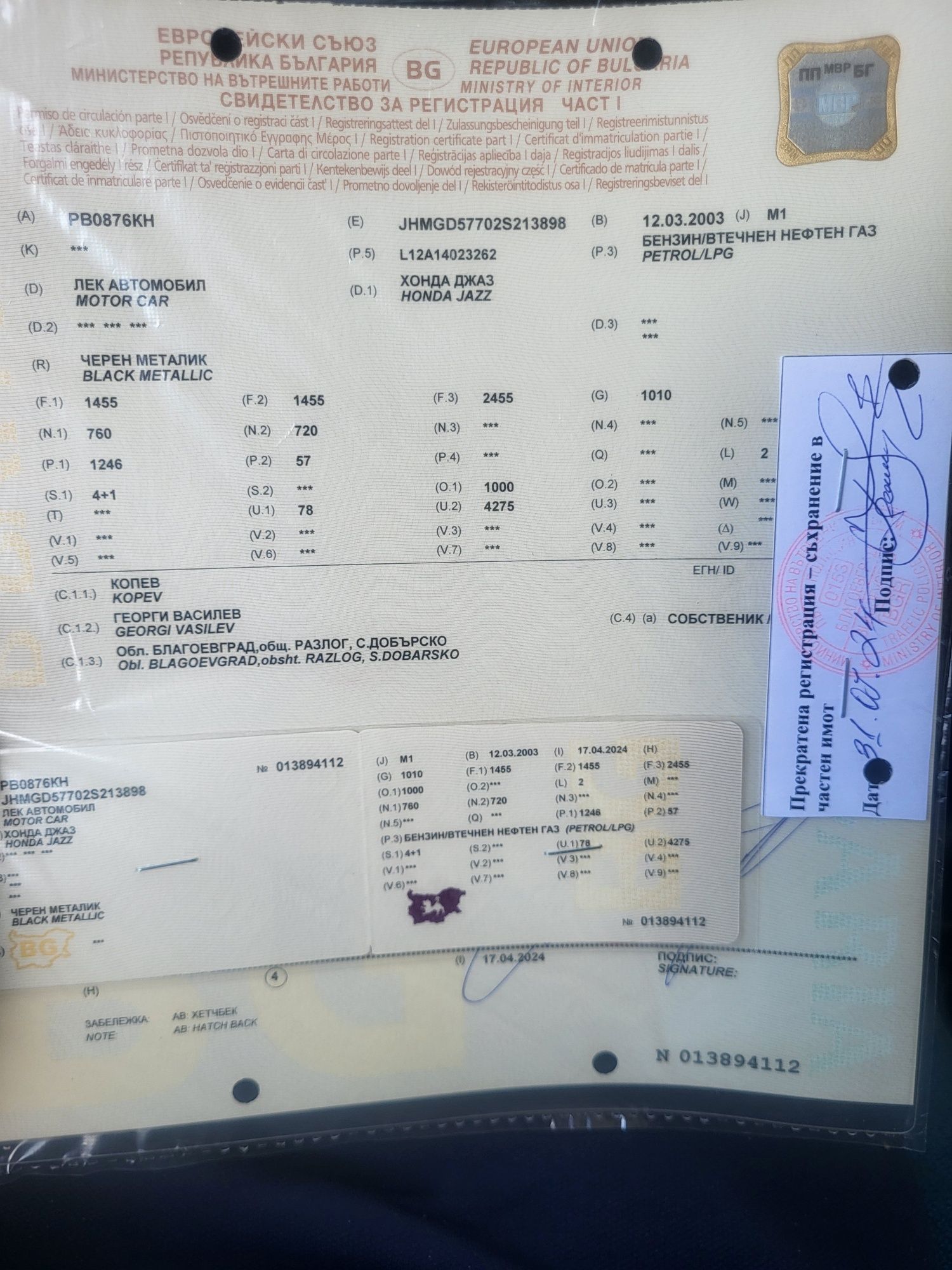 Двигател за HONDA JAZZ 1.2 бензин