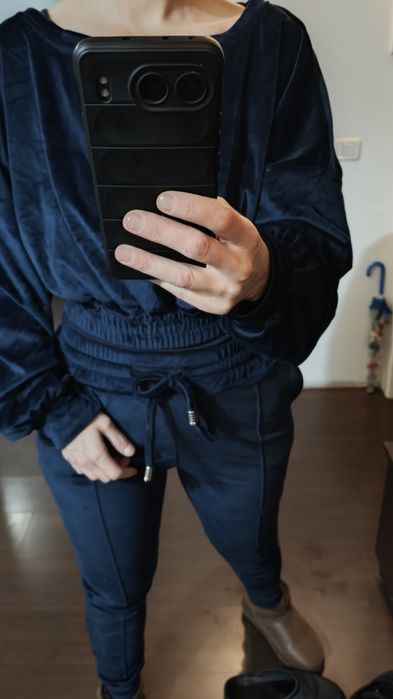 Trening de catifea albastru