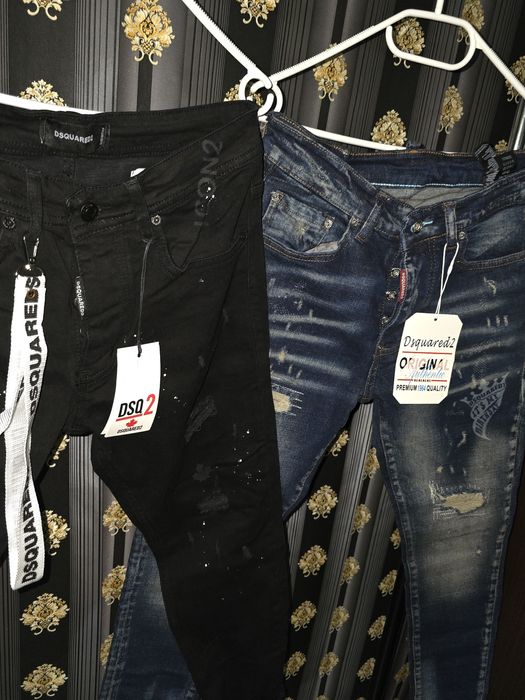 Blugi de barbati icon dsquared2 2culori premium