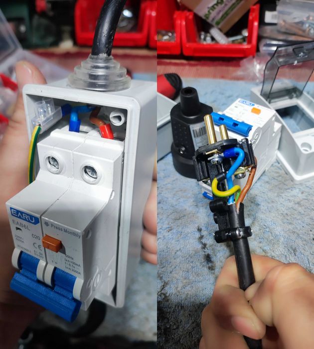 Protectie rapida incendiu RCBO pentru pompe, aparate de sudura, cuptor