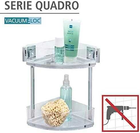 Raft de baie Quadro, Vacuum-Loc, 2 nivele |WNK 198209 Transparent